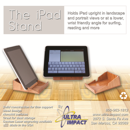 Bamboo iPad Stand